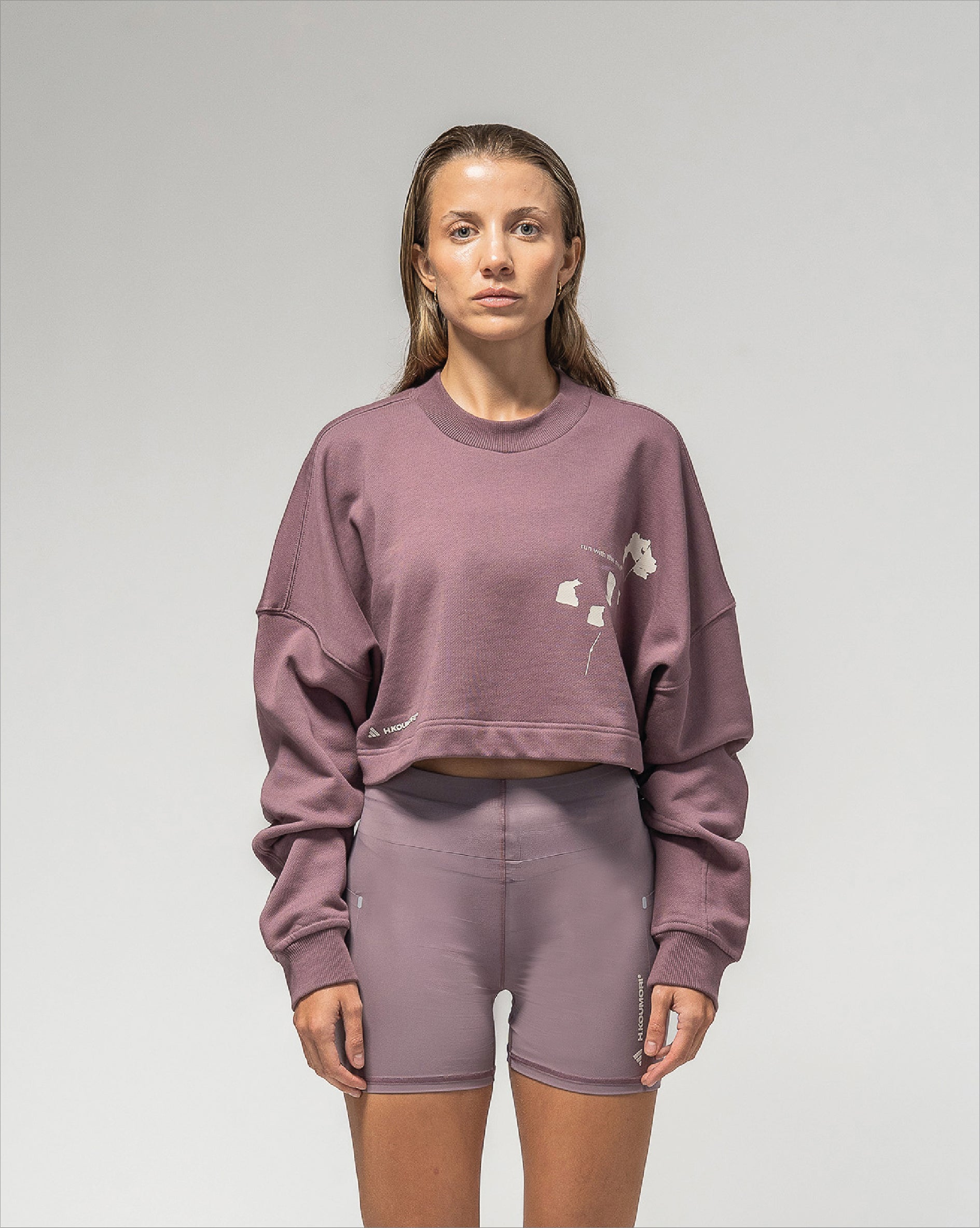 Sudadera con capucha para correr Adi365 H.Koumori para mujer Shadow Fig