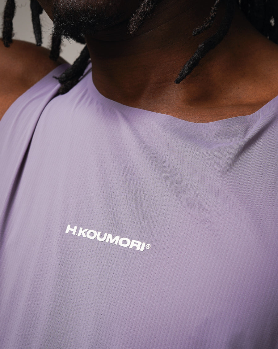 Camiseta de carrera gráfica lila