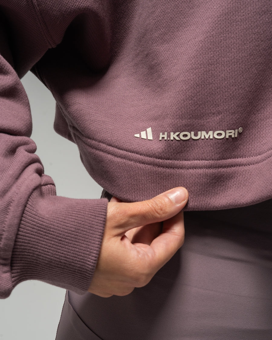 Sudadera con capucha para correr Adi365 H.Koumori para mujer Shadow Fig