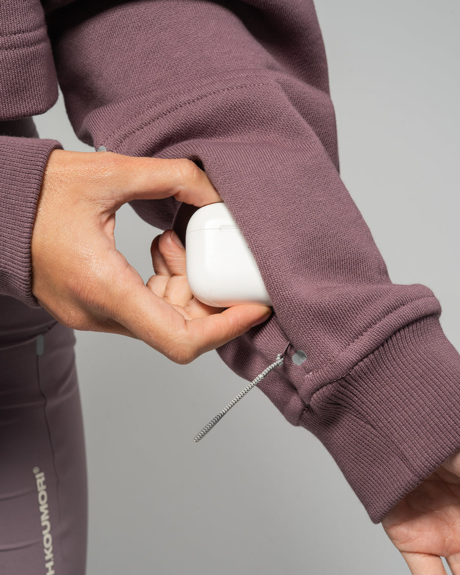 Sudadera con capucha para correr Adi365 H.Koumori para mujer Shadow Fig