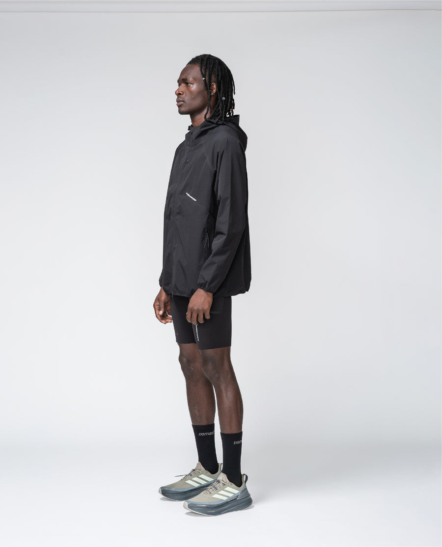 Chaqueta cortavientos negra