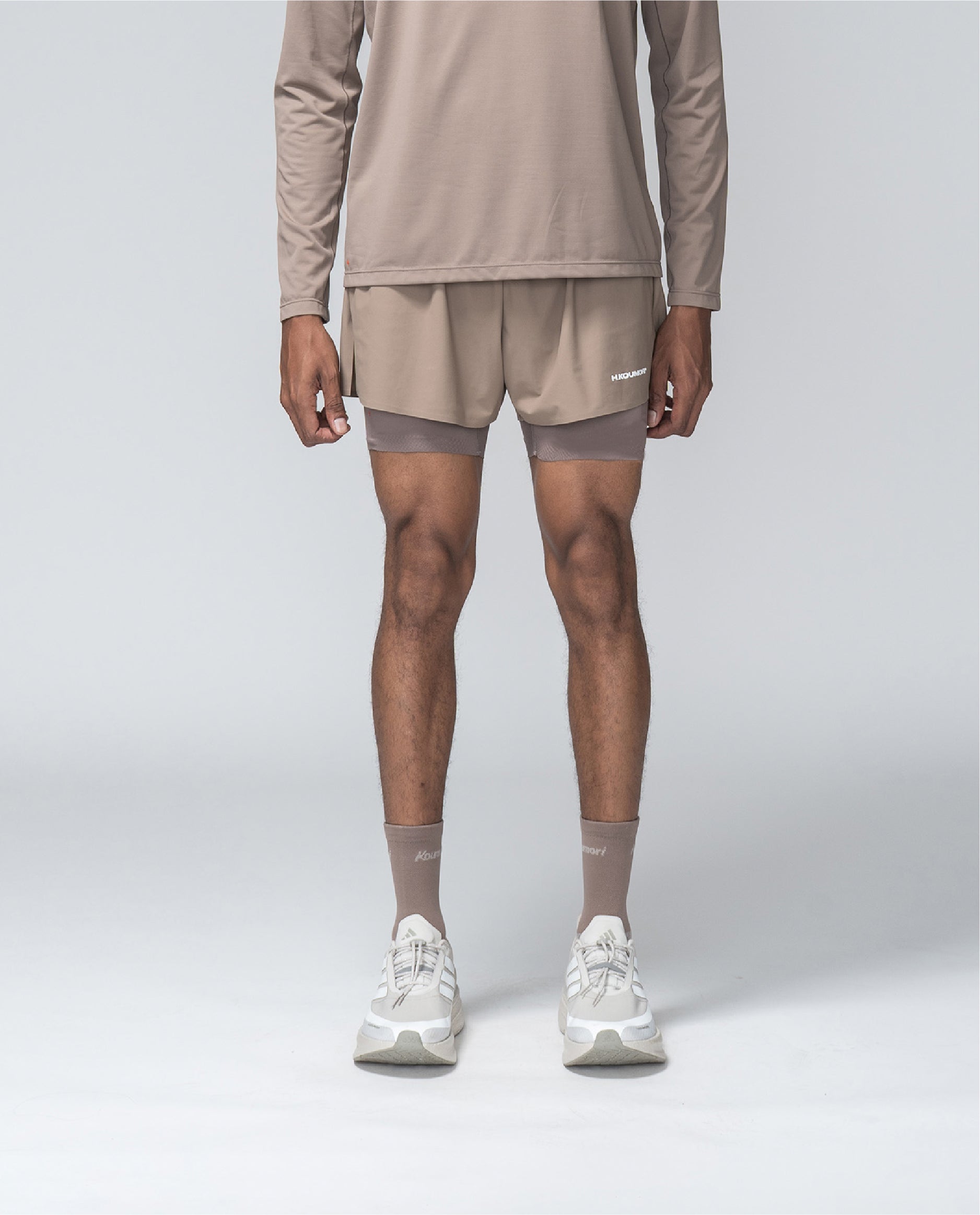 Pantalón corto de entrenamiento Fossil Brown