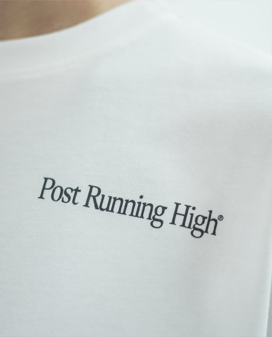 Camiseta blanca para mujer Post Running high
