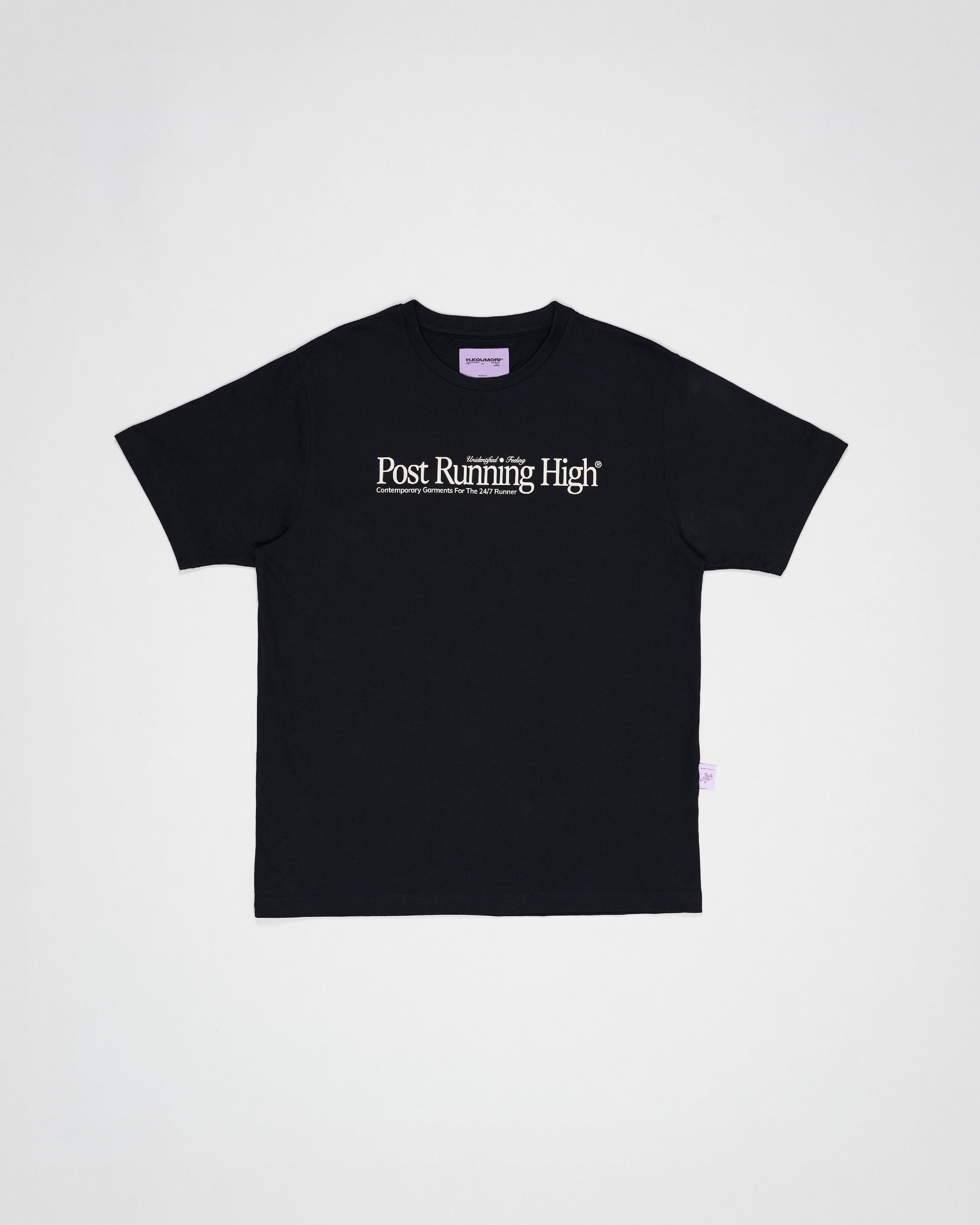 Camiseta regular Post Running High negra
