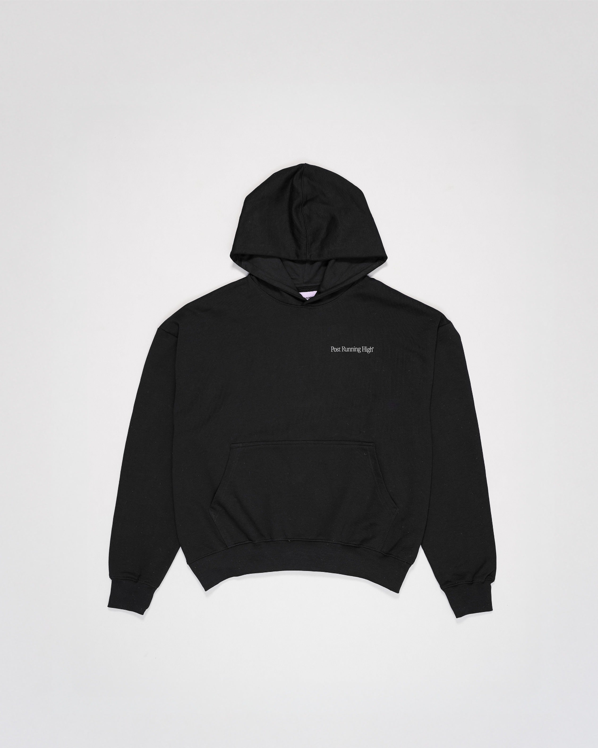 Sudadera con capucha Post Running High Negra
