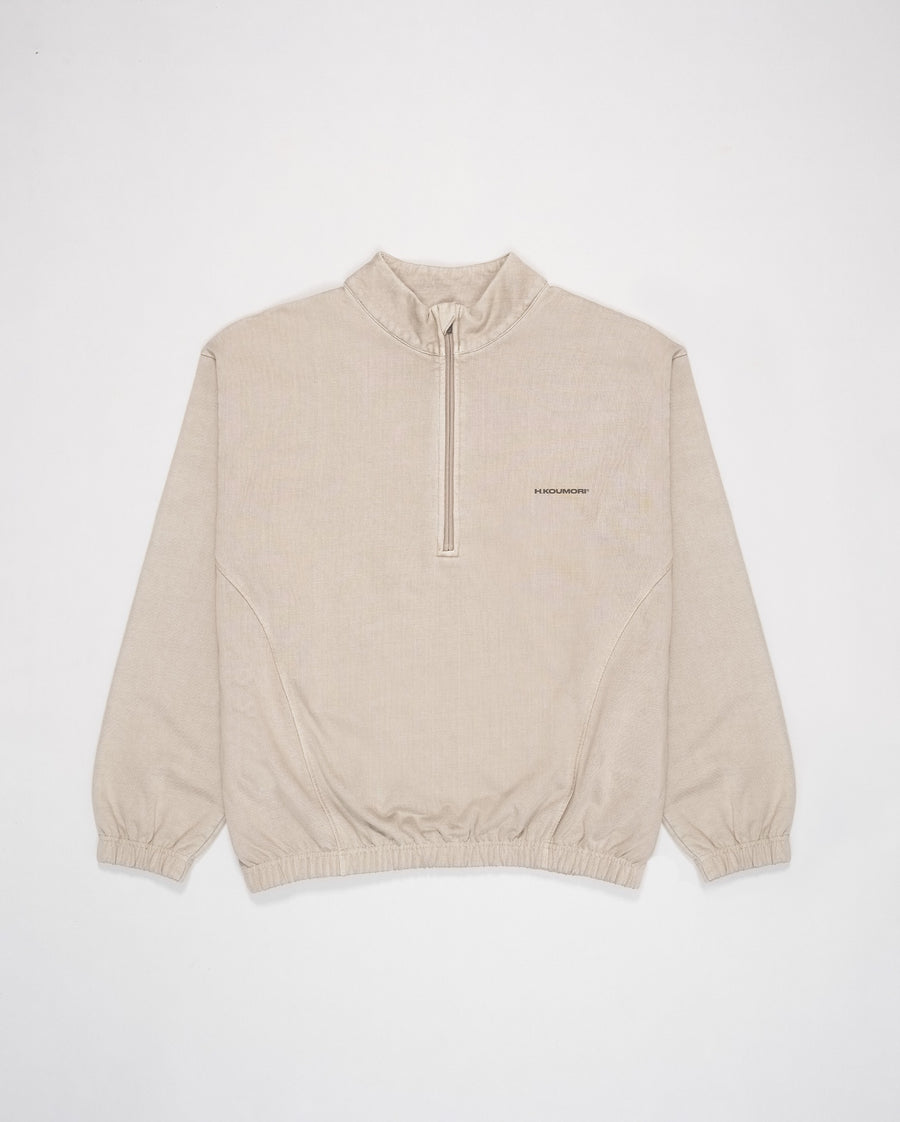 Sport Half Zip Fossil Brown