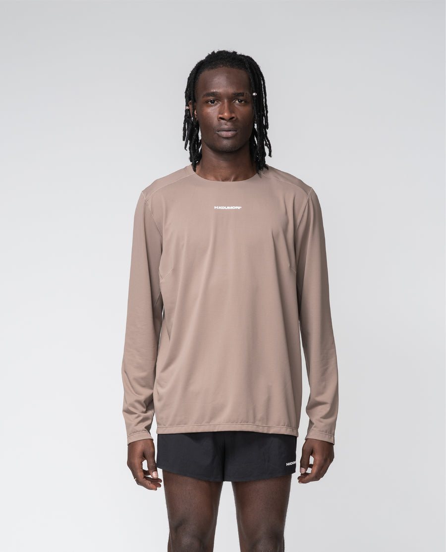 Camiseta de entrenamiento ligera Fossil Brown