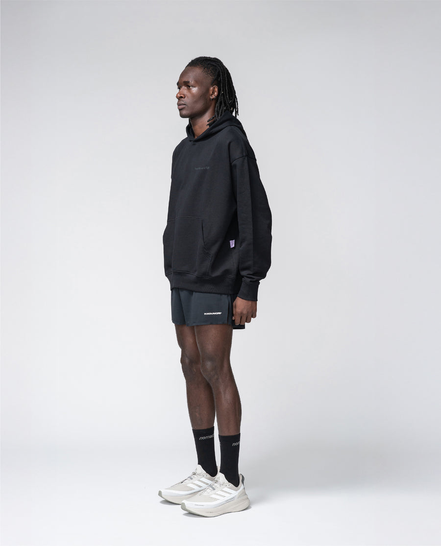 Sudadera con capucha Post Running High Negra