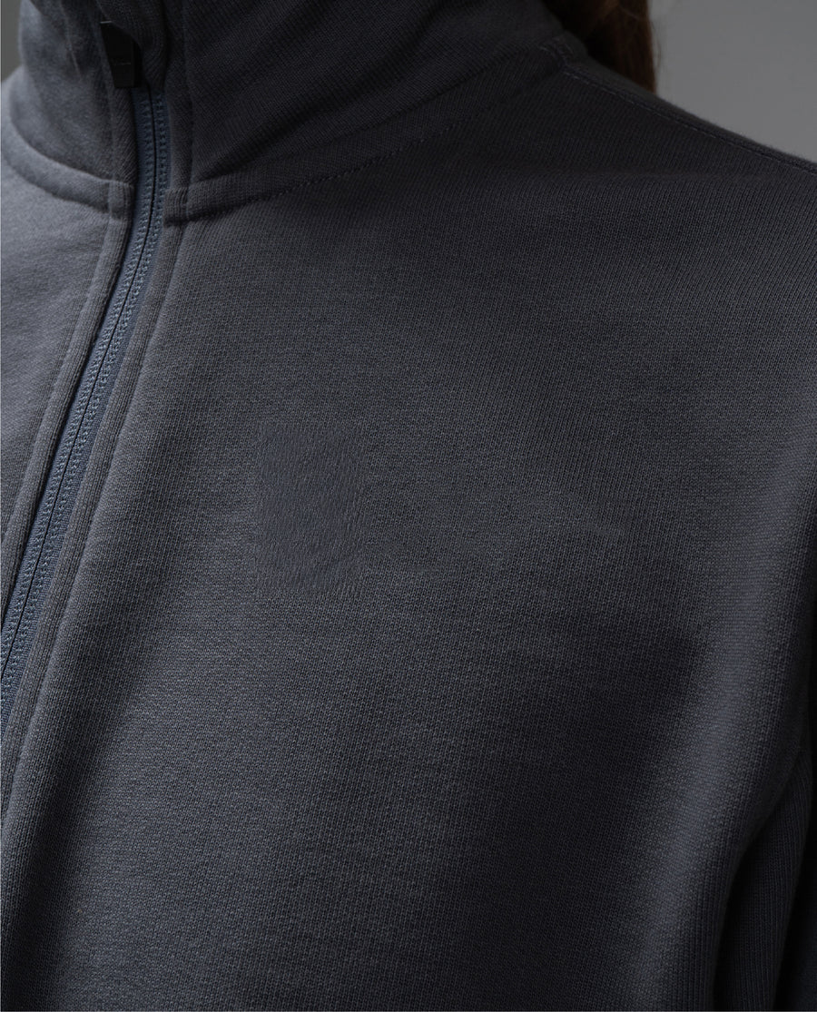 Pausa Half Zip para mujer Azul Turbulencia