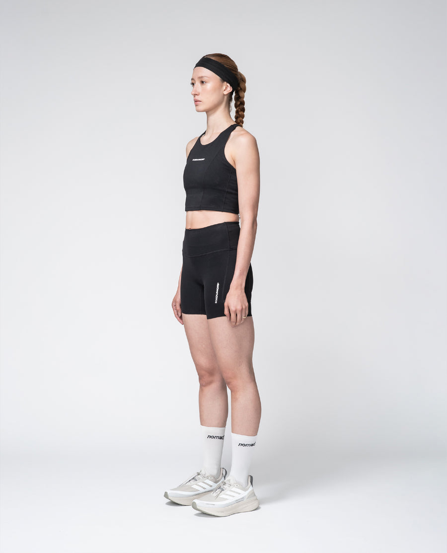 Mallas de compresión negras para mujer