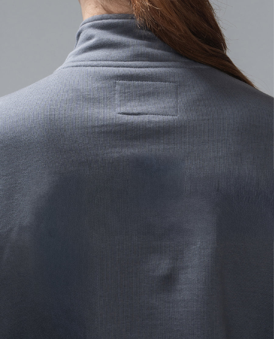 Pausa Half Zip para mujer Azul Turbulencia