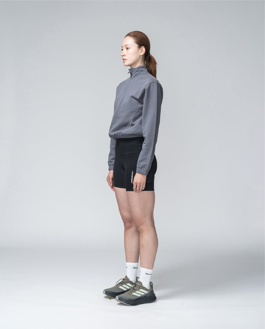 Pausa Half Zip para mujer Azul Turbulencia