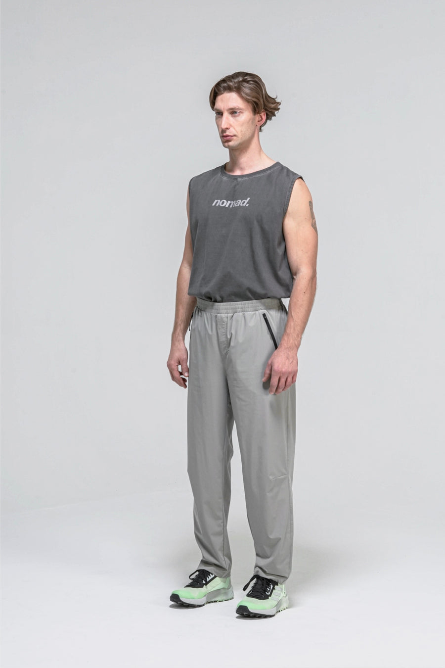 Pantalones Off Gris Claro