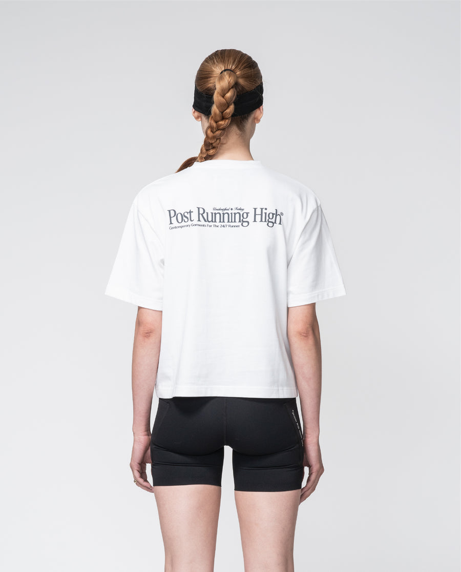 Camiseta blanca para mujer Post Running high