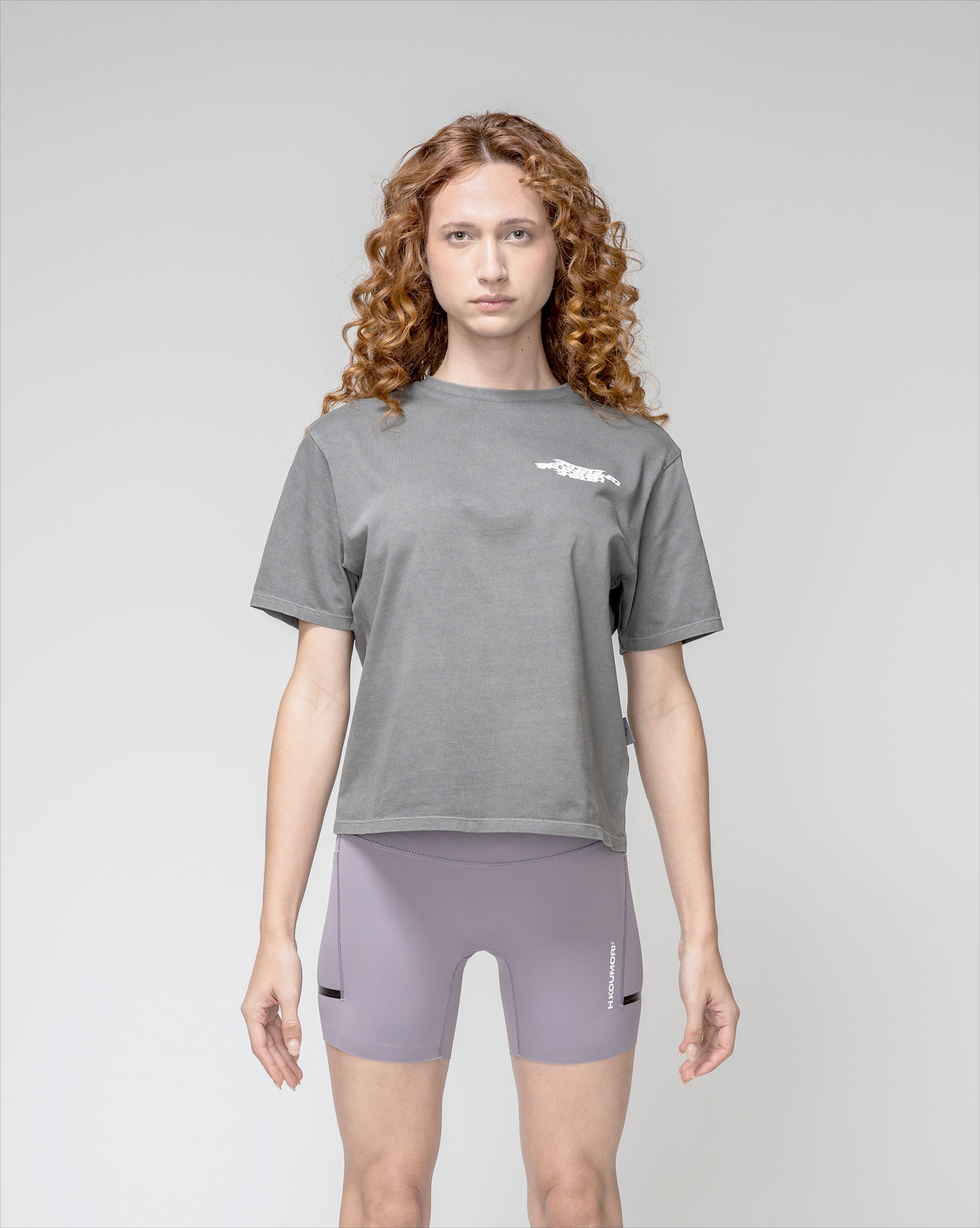 Camiseta regular para mujer Post Running High Flames con teñido en prenda