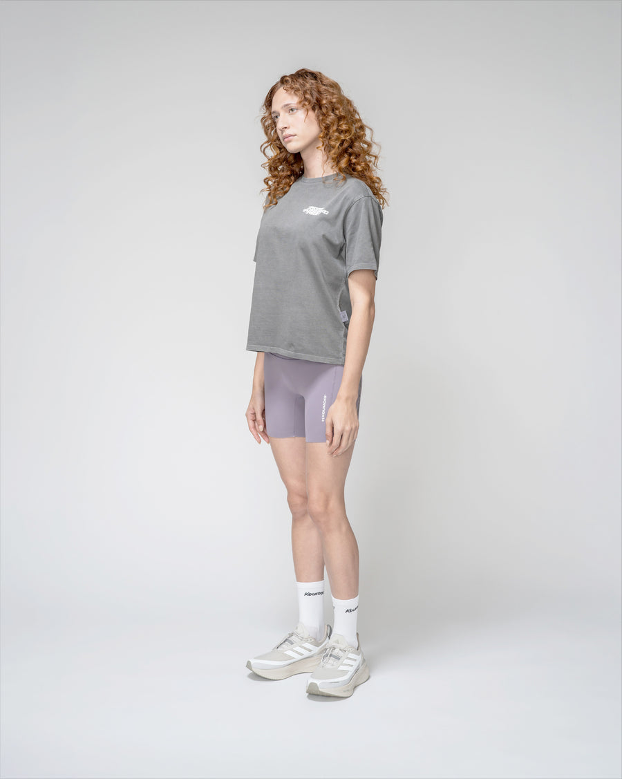 Camiseta regular para mujer Post Running High Flames con teñido en prenda