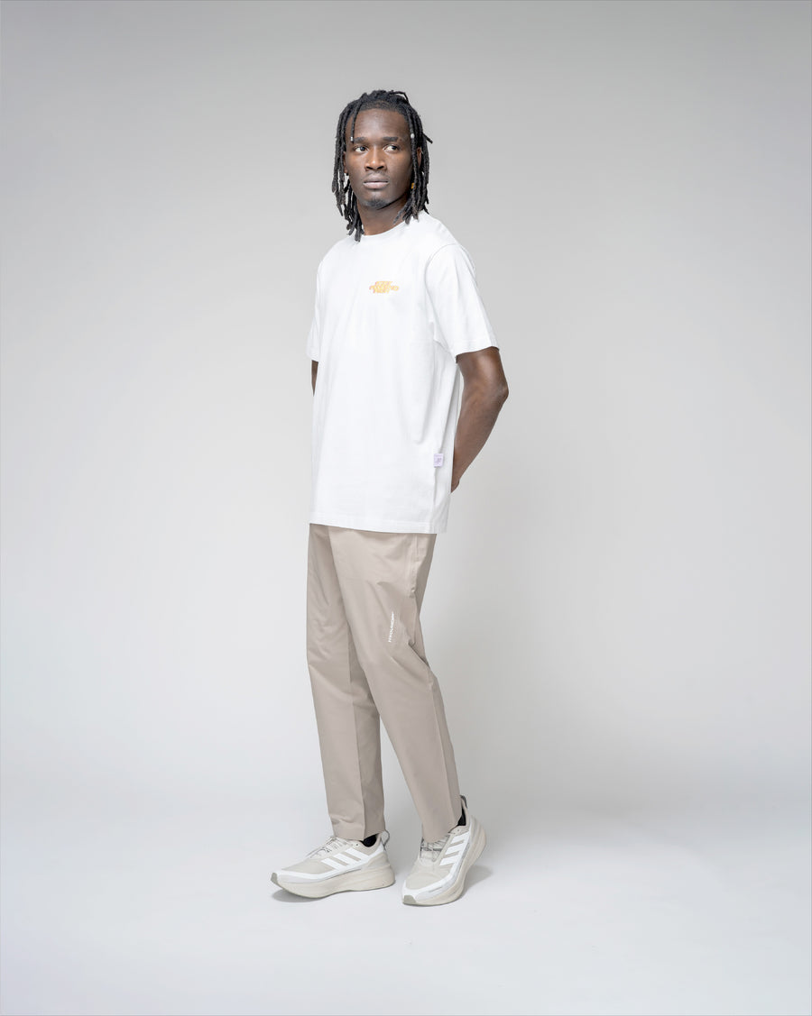 Camiseta regular blanca High Flames de Post Running