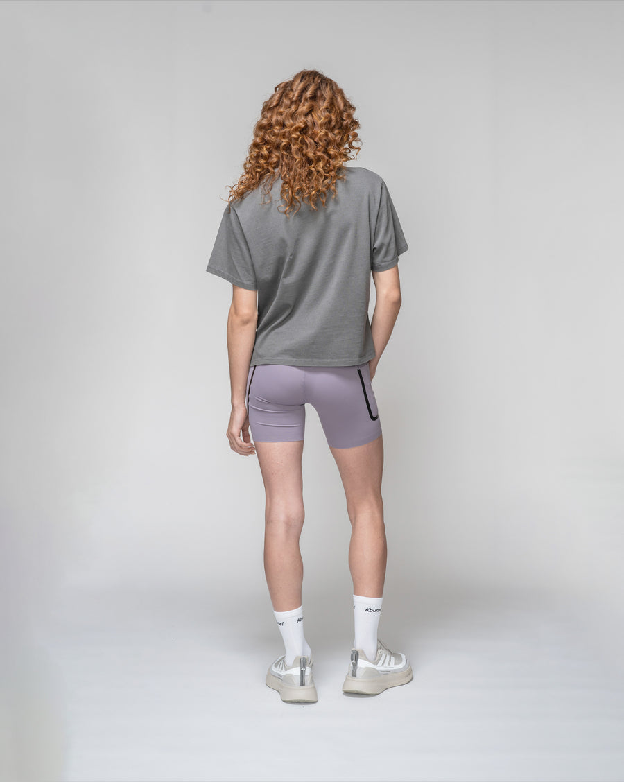 Camiseta regular Run With The Mind para mujer, teñida en prenda