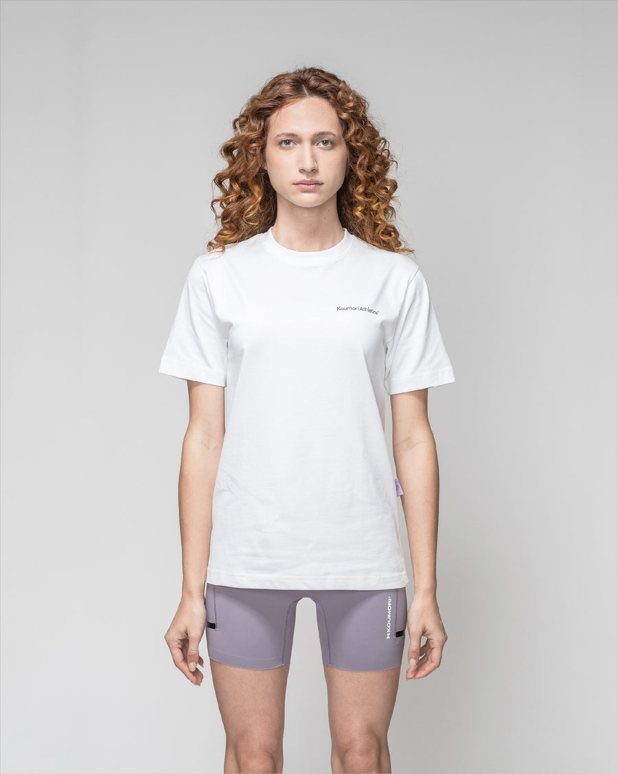 Camiseta regular Running Motion para mujer blanca