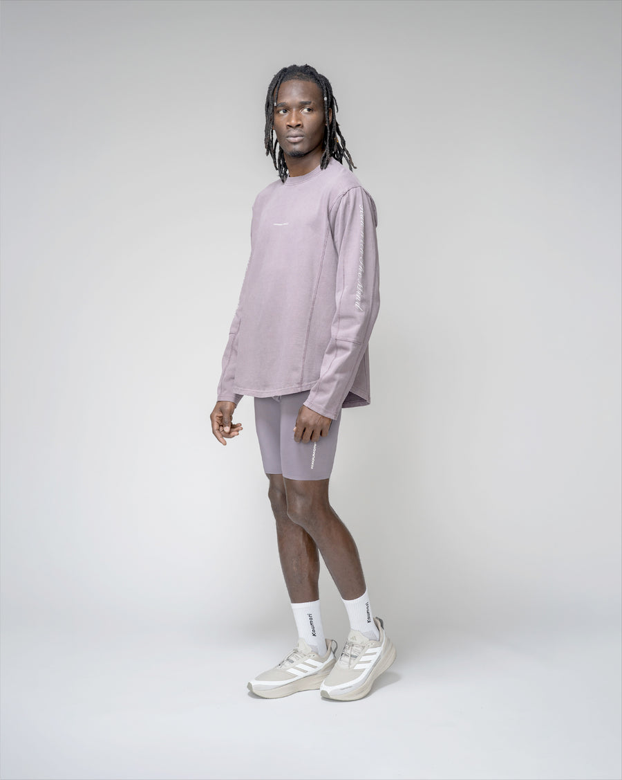 Camiseta de manga larga con logo Stride en color uva